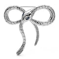 PENDRA Bow knot Snake Brooch