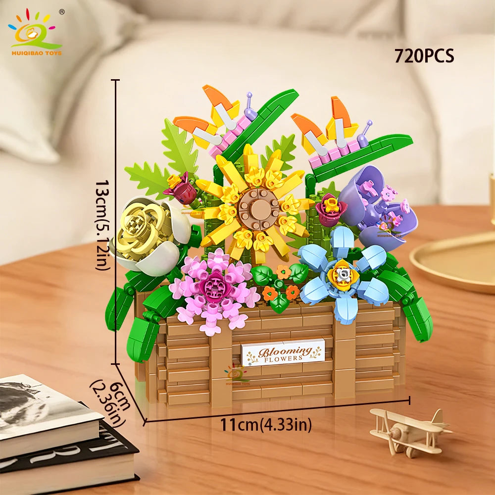 PENDRA Rose Sunflower Micro Building Set
