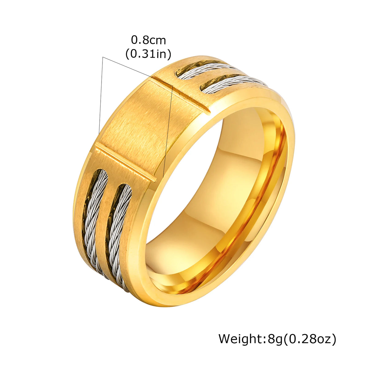 Personalized Chunky Ring for Men Boys,Engrave Initals Image Symbol Stainless Steel Ring,Stylish Jewelry Gift to Dad Husband