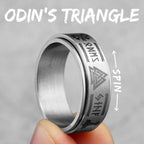 PENDRA Nordic Odin Triangle Steel Ring