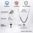 PENDRA Cross Pearl Beaded Necklace