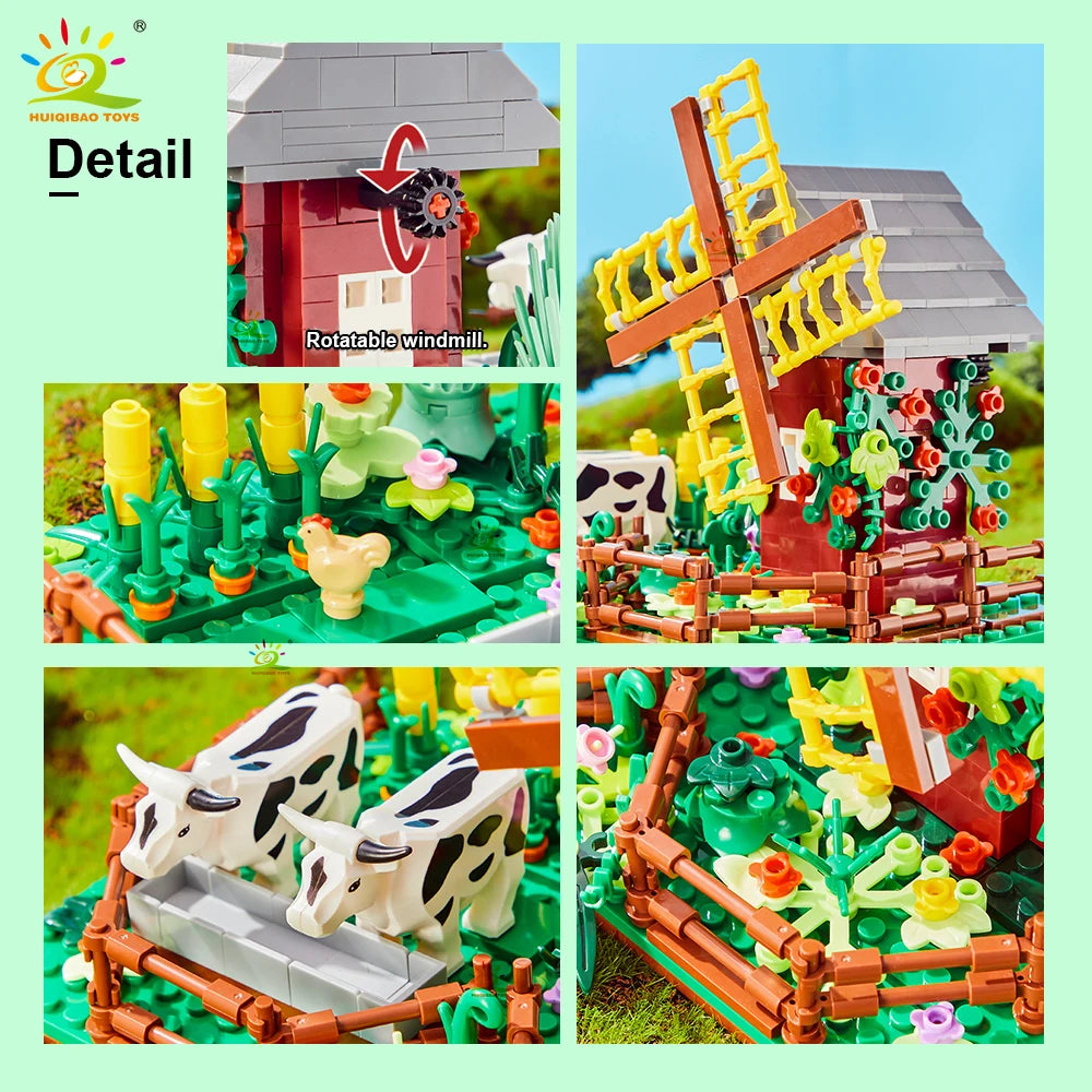 PENDRA Farm Pigsty Windmill Building Set