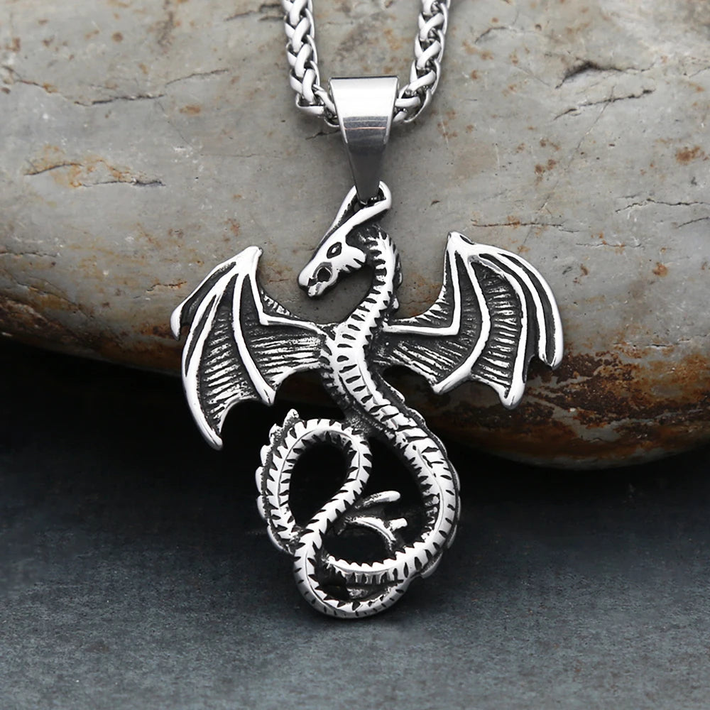 PENDRA Dragonflight Vintage Flying Dragon Pendant