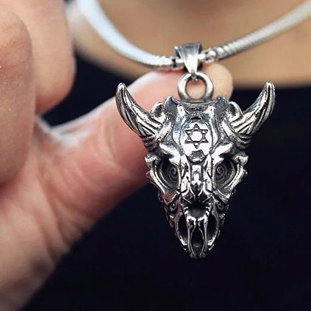 PENDRA Goathead 316L Stainless Steel Goat Head Pendant