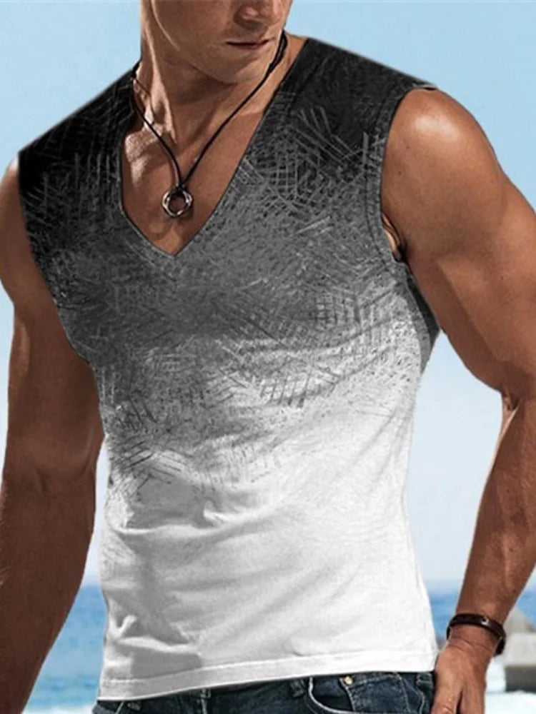 PENDRA Printed Sports Sleeveless T-Shirt