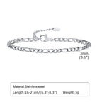 1/2/3pcs Chain Bracelet for Men Women,Stainless Steel Twisted Rope Cuban Chain Wristband,Hip Hop Minimalist Jewelry Gift