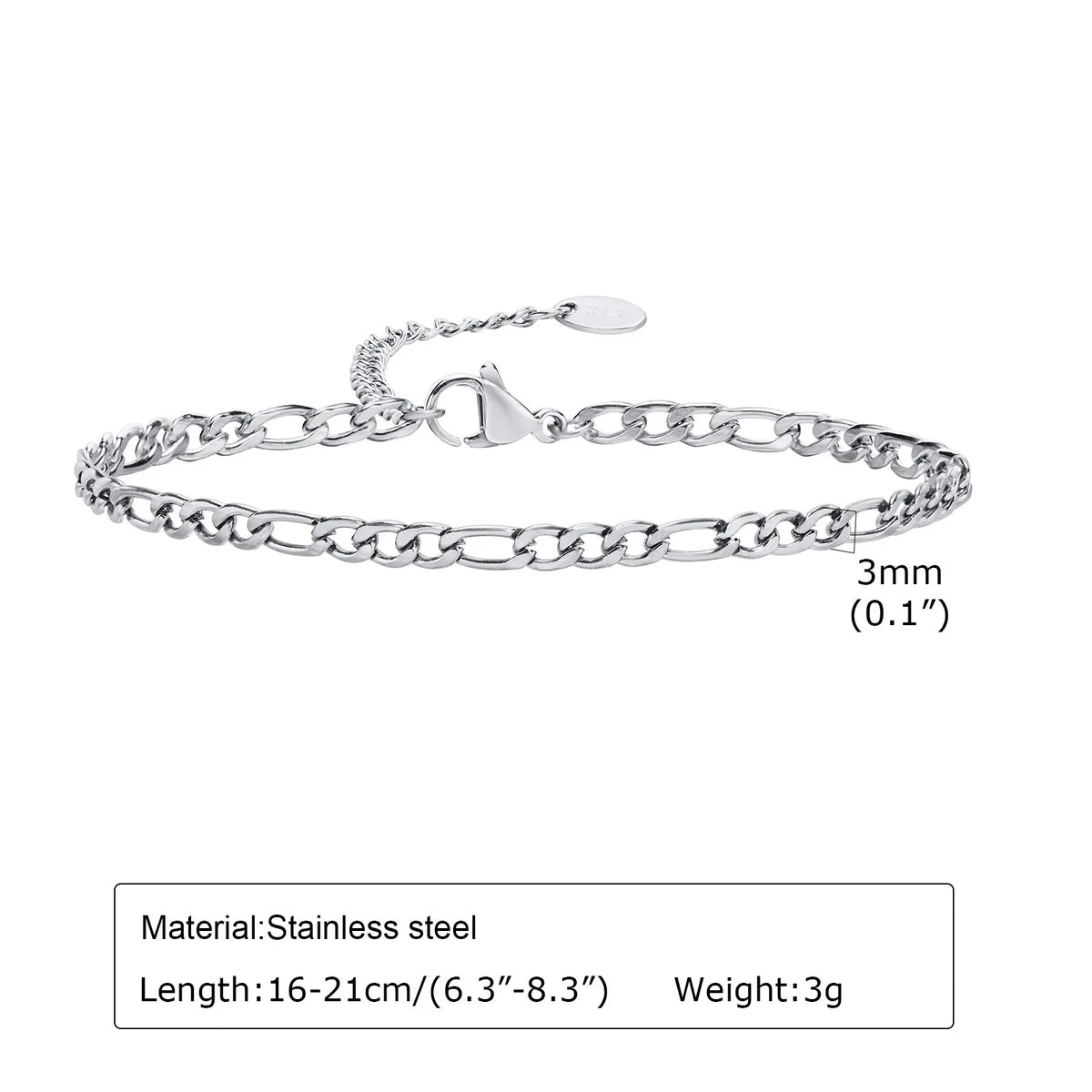 1/2/3pcs Chain Bracelet for Men Women,Stainless Steel Twisted Rope Cuban Chain Wristband,Hip Hop Minimalist Jewelry Gift
