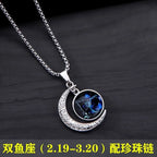 PENDRA Zodiacglow Luminous Twelve Constellations Pendant Necklace