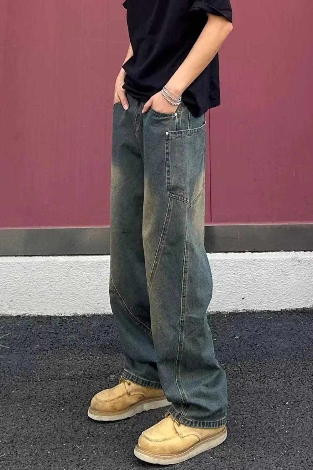 PENDRA Straight Cargo Jorts Pants