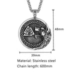 PENDRA Celtic Knot Rune Pendant Necklace