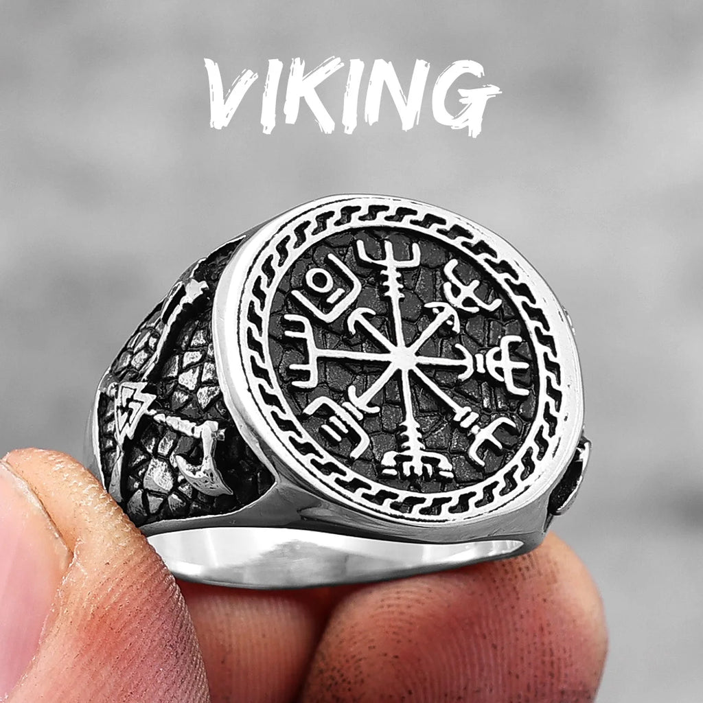 PENDRA Pirate Ax Totem Steel Ring