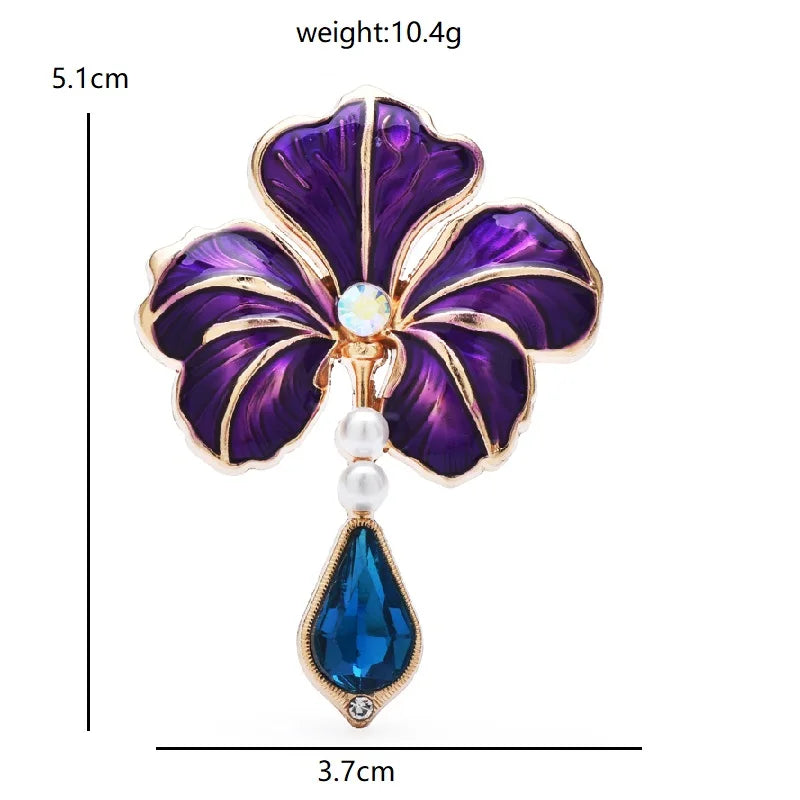 PENDRA Florielle7 Floral Brooch