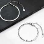 PENDRA Silver Flat Bracelet