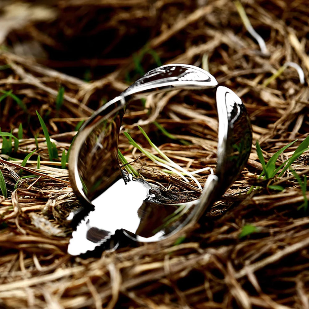 PENDRA Butterflyskull Gothic Butterfly Skull Ring
