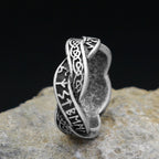 PENDRA Runering Stainless Steel Viking Rune Ring