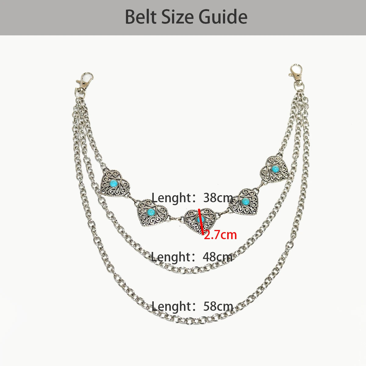 PENDRA Orlara Punk Waist Chain Belt