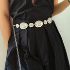 PENDRA Demielle Metal Conch Elegant Waist Chain Belt