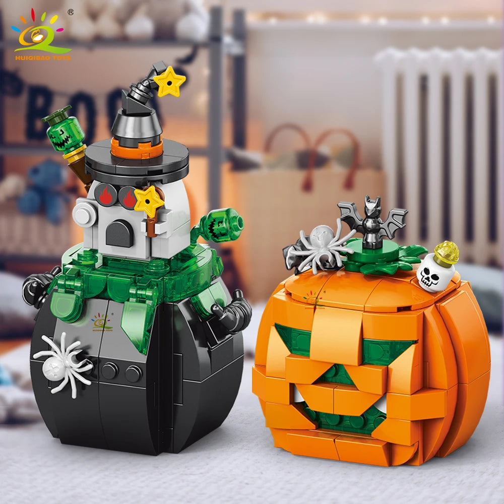 PENDRA Pumpkin Ghost House Building Set