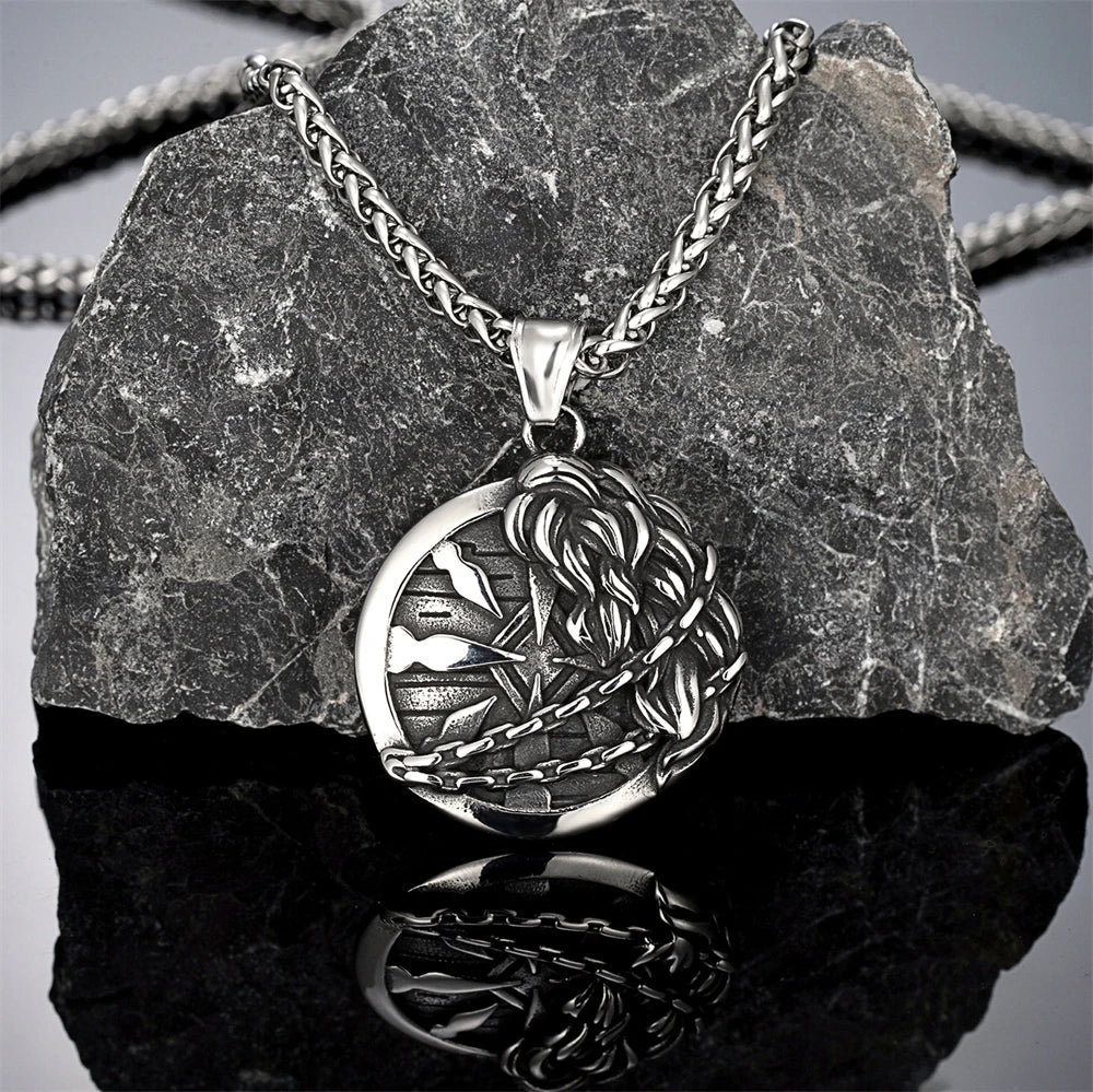 PENDRA Viking Spear Norse Necklace