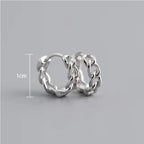 PENDRA Hoop Sterling Silver 4 Earrings