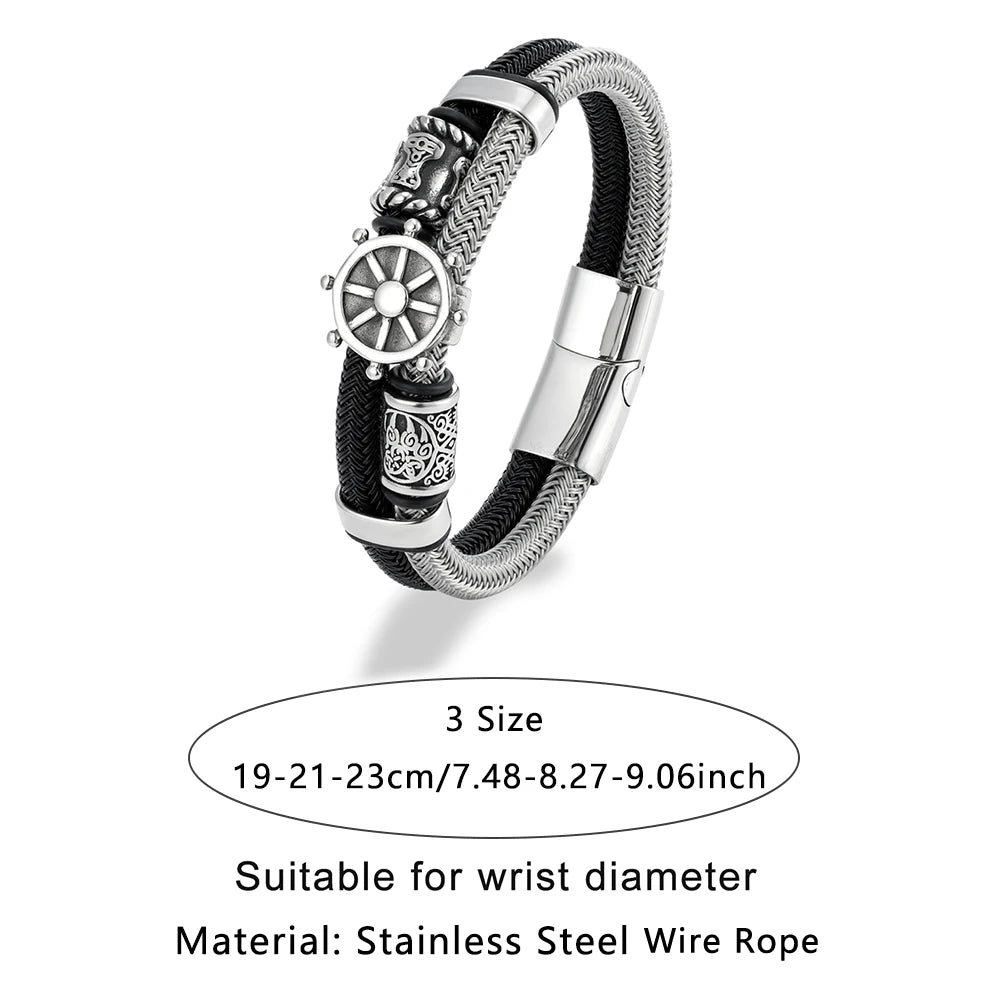PENDRA Rune Steel Bracelet