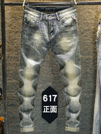PENDRA Elastic Old Slim Pants