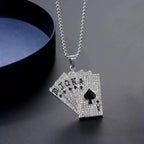 PENDRA Flamecross Rhinestone Flame Cross Pendant