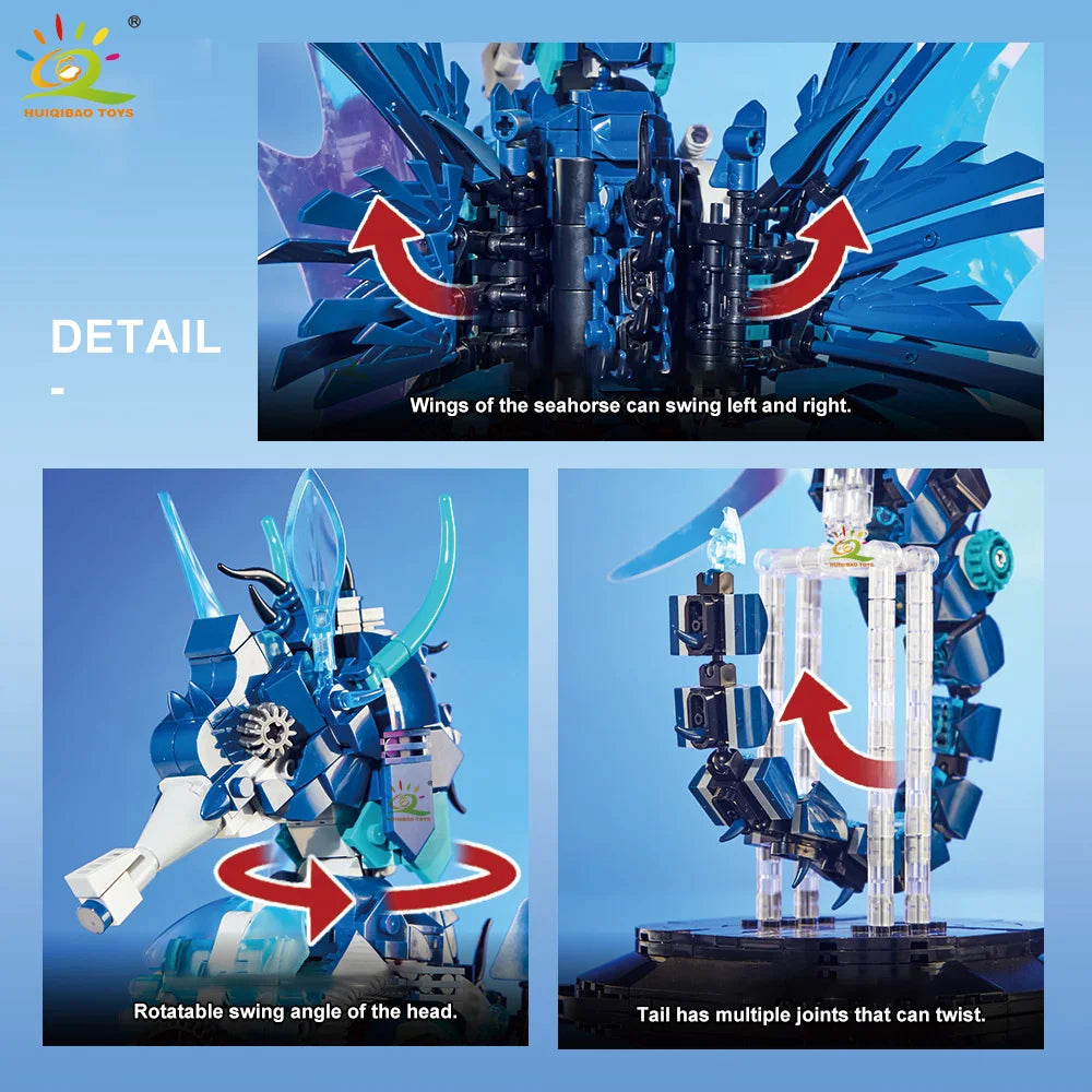 PENDRA Technicial Seahorse Machinery Building Set