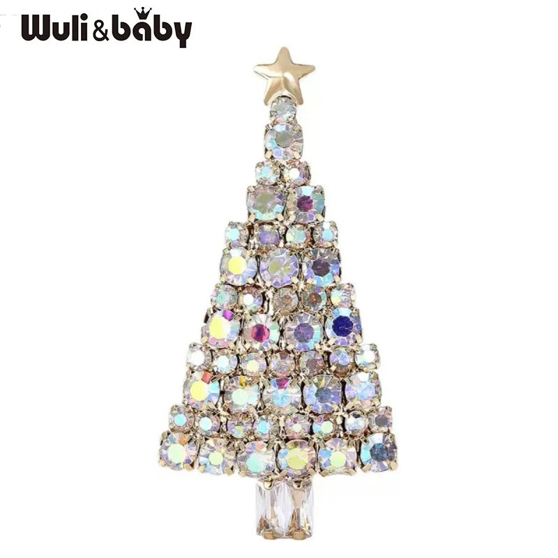 PENDRA Noelara Sparkling Christmas Tree Brooch