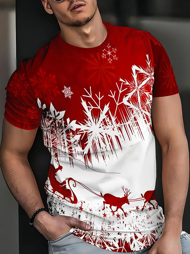 PENDRA Printed Christmas T-Shirt