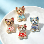 PENDRA Puppy Sitting Dog Brooch