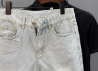 Light Blue Denim Shorts CowBoys Simple Solid Brand Summer New Slim-fit Non-elastic Washed Casual Half Pants Bermuda Shorts