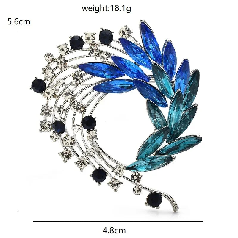 PENDRA Birdflora Bird and Flower Brooch