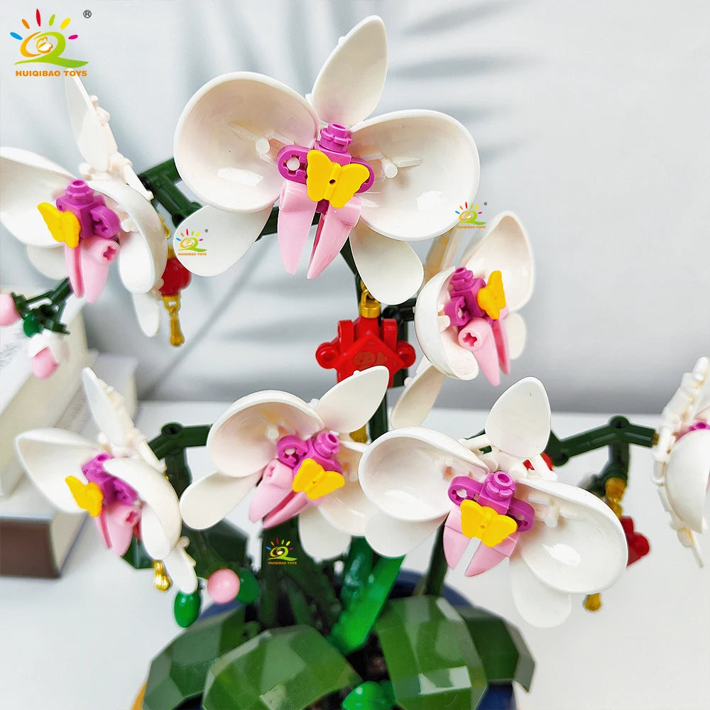 PENDRA Orchid Potted Floral Building Set