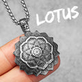 PENDRA Buddhism Mandala Steel Necklace