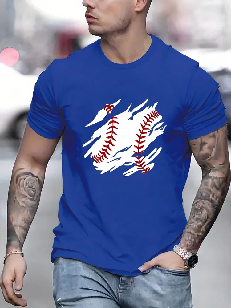 Summer Daily Casual Men's T-shirt Outdoor Street Short Sleeve Personalized Mexican Rooster Battle Print Men's Crewneck T-shirt