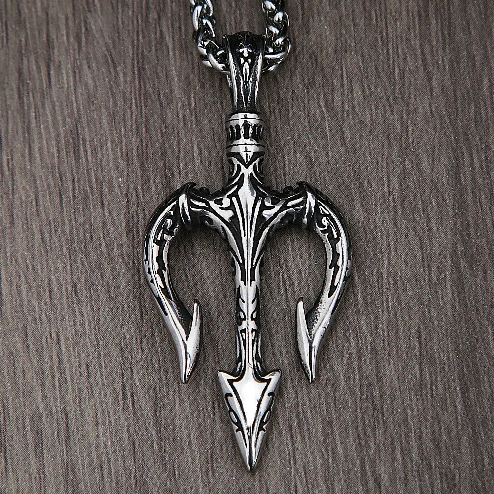 PENDRA Trident Greek Mythology Trident Necklace