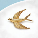 PENDRA Skyglide Classical Alloy Swallow Brooch
