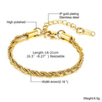 PENDRA Twisted Gold Bracelet