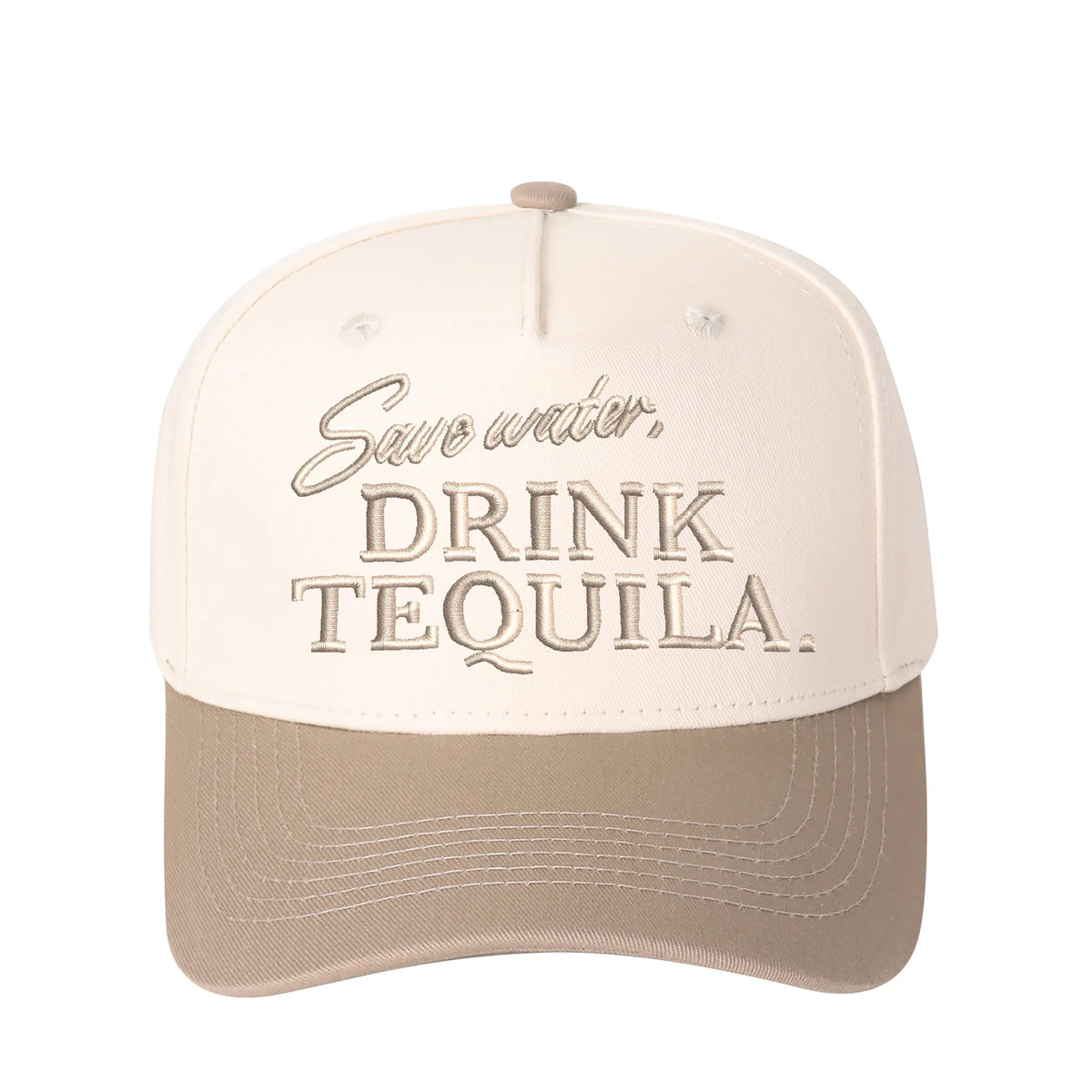 Save Water Drink Tequila Vintage Trucker Hat | Margaret, Apero, Espresso Theme | Adult Premium Trendy Baseball Cap