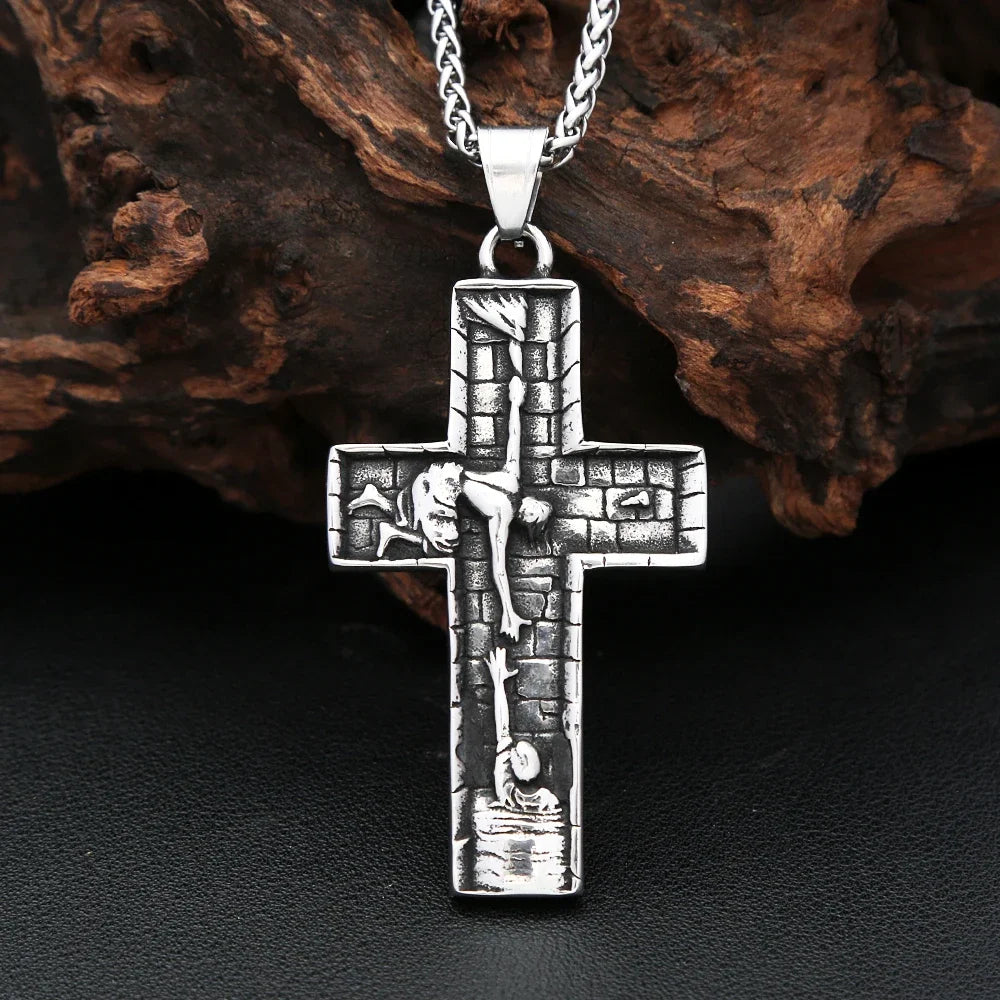 PENDRA JesusSavior Christian Cross Pendant