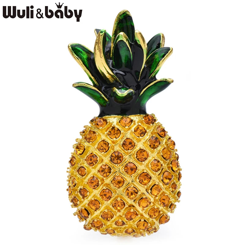 PENDRA Pineapella Sparkling Pineapple Brooch