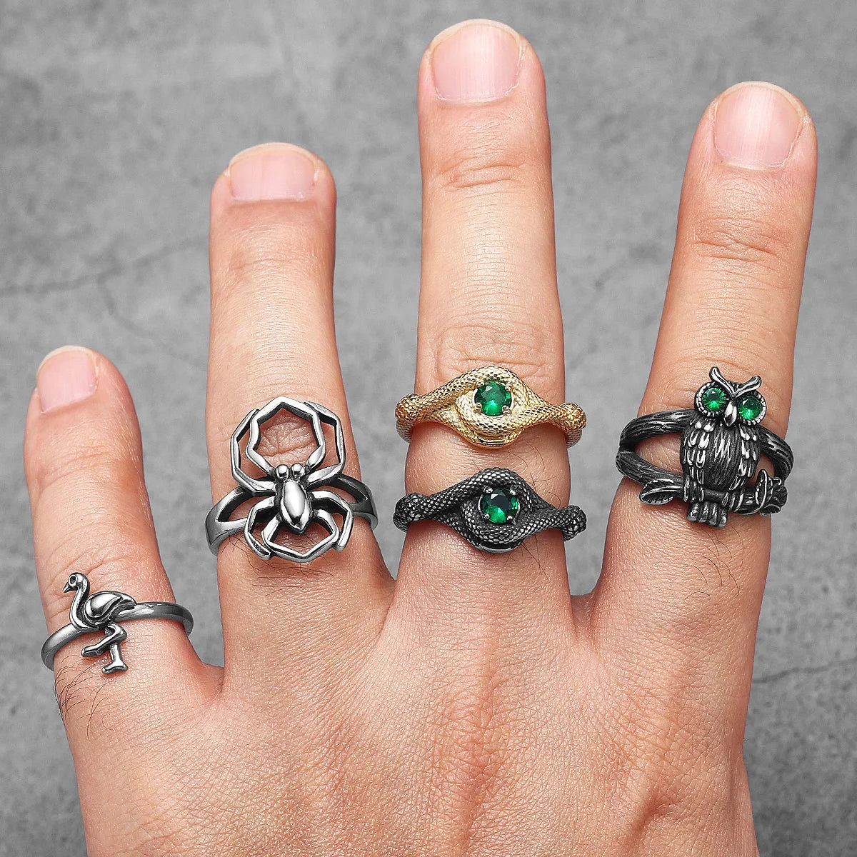 PENDRA Owl Cute Bird Steel Ring