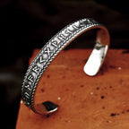 PENDRA Celtic Knot Stainless Steel Open Cuff Bracelet