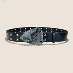 PENDRA Rheaine Leather Punk Hollow Belt