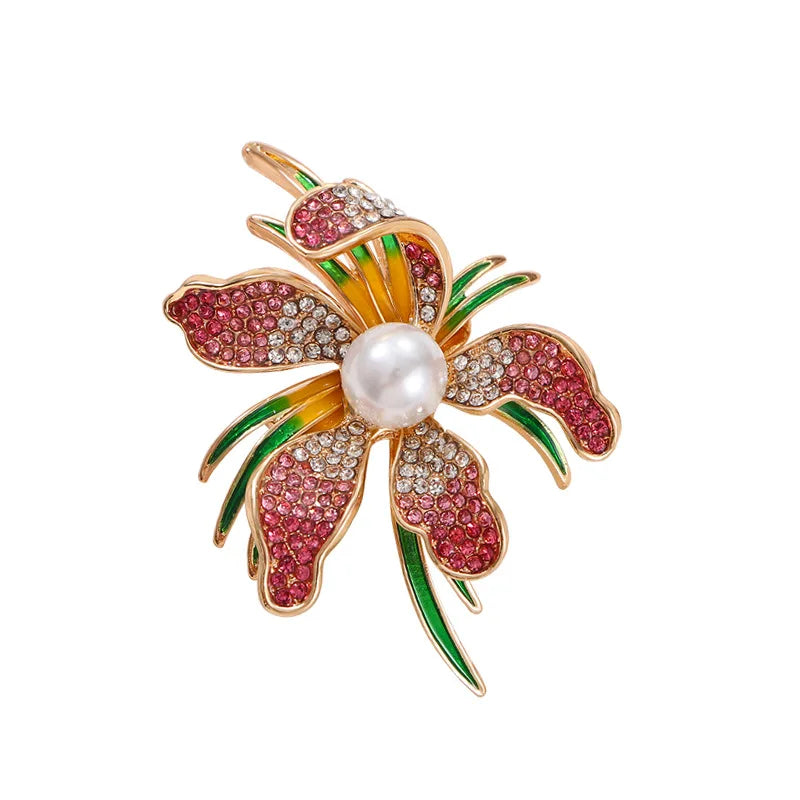 PENDRA Pearlina Pearl Flower Brooch