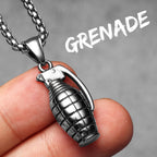 PENDRA Grenade Steel Necklace