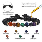 Black Natural Stone Bracelets for Men Boy Gifts, Lava Rock Beaded Wristband,Stress Relief Jewelry Gifts for Dad Grandpa Husband
