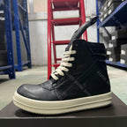 PENDRA Geobasket Classic Leather High-Top Zip Flat Ankle Boots