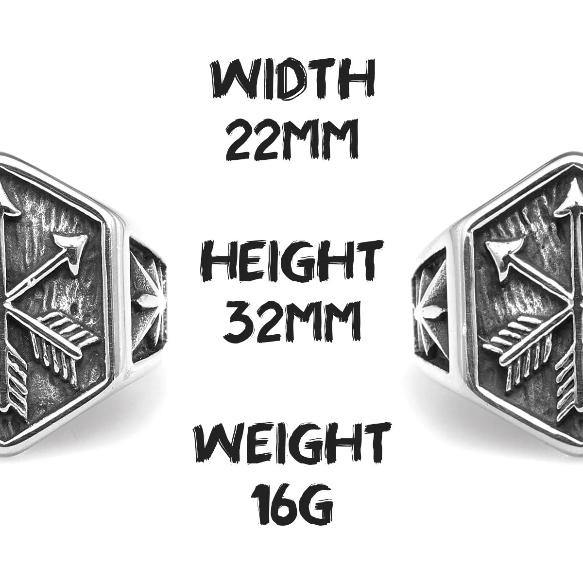 Arrow of Eros Stainless Steel Mens Rings Unique Charm Punk for Couple Male Boyfriend Biker Jewelry Creativity Gift Wholesale